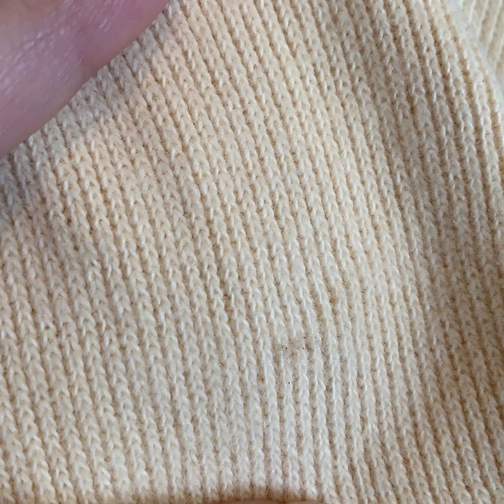 Vtg Only In‎ USA yellow maxi sweater skirt - Picture 12 of 12